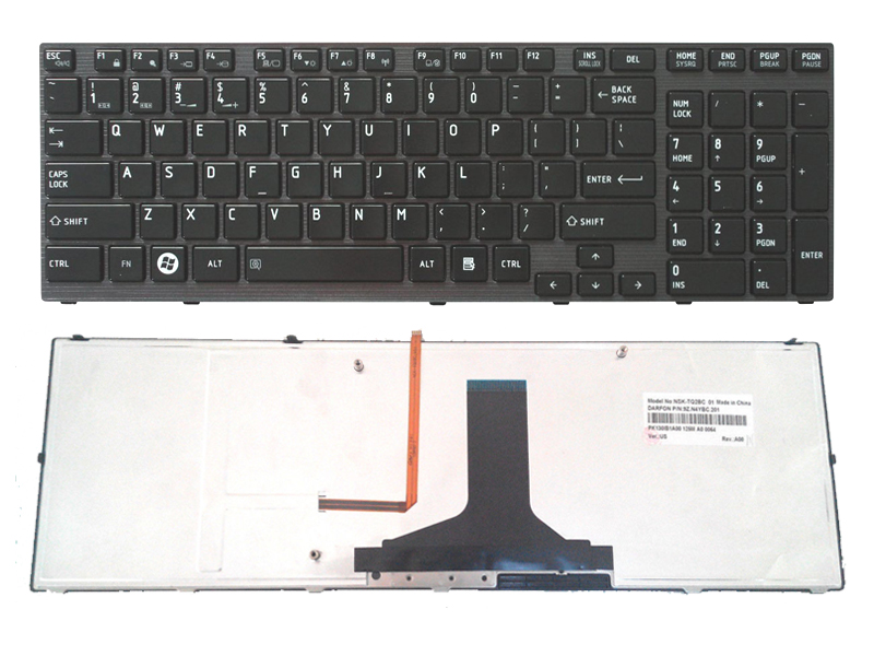 Genuine Toshiba Qosmio X770 X775 Series Laptop Keyboard -- with Backlit