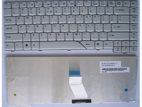 High quality and Cheap White Color Acer Aspire 4220 Laptop Keyboard