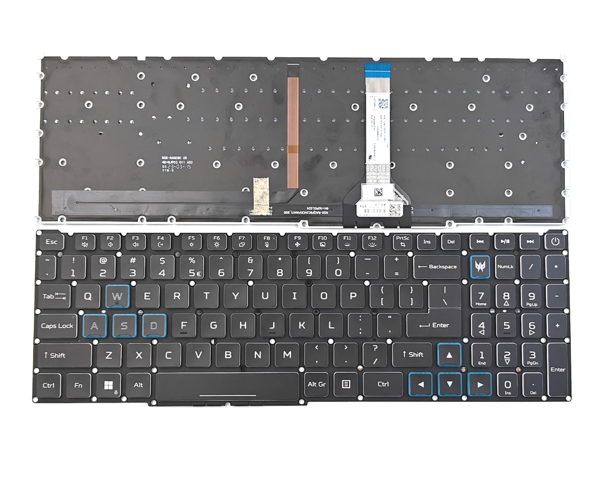 Genuine Acer Predator Helios 300 PH315-52 PH315-53 PH317-53 PH317-54 Series Backlit Keyboard