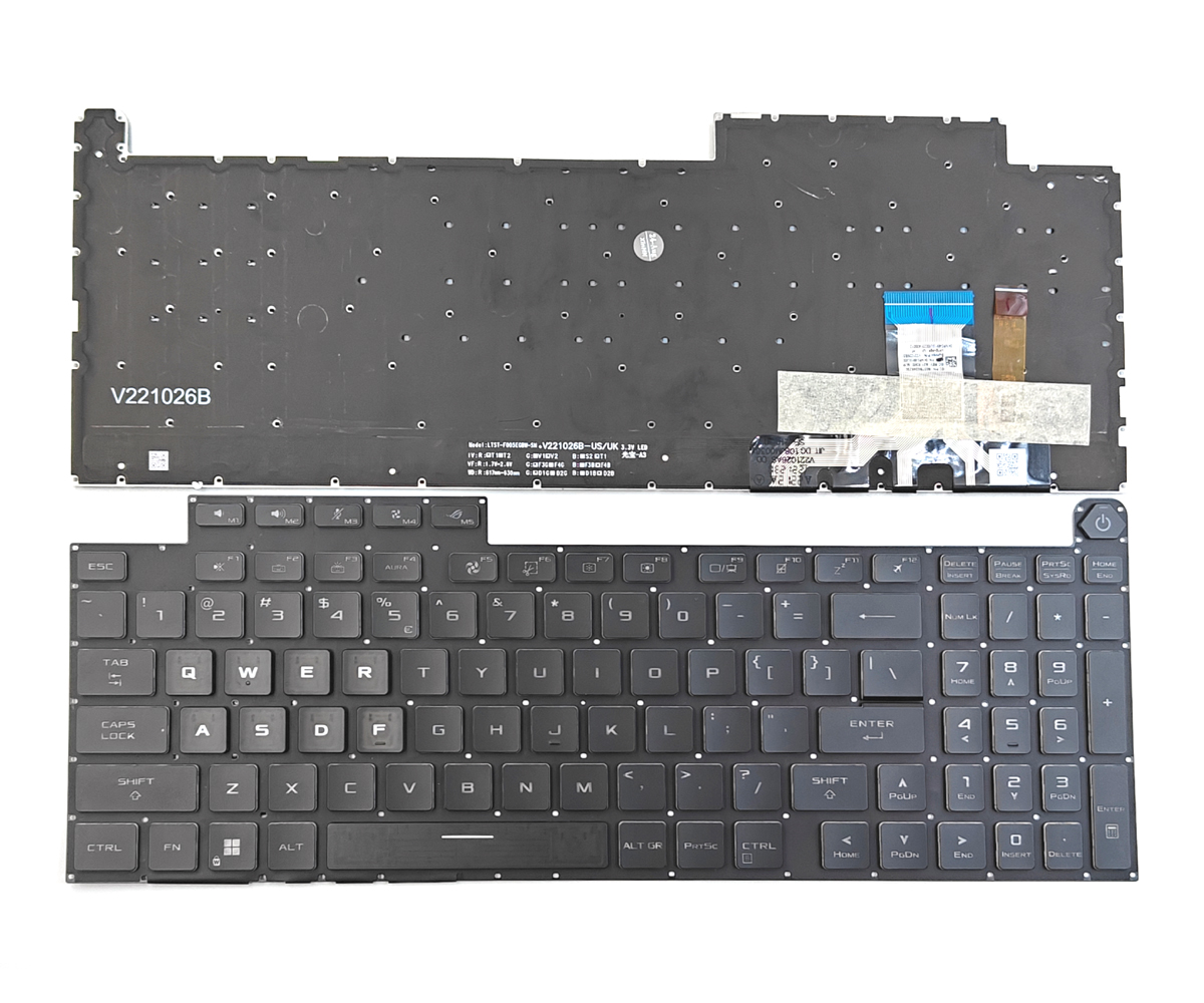 Replacement Backlit Keyboard for Asus ROG Strix SCAR 18 G834 Series Laptop