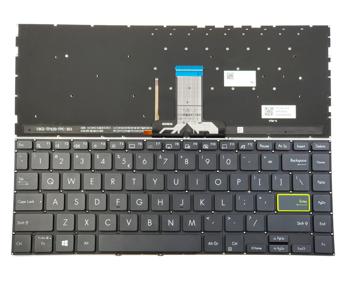 Genuine Keyboard for Asus VivoBook Flip 14 TM420UA TM420IA TP420EA TP420ZA Series Laptop