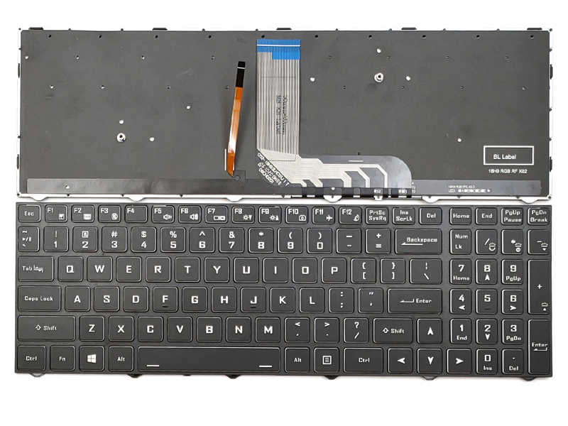 Genuine Backlit Keyboard for Clevo NH50 NH55 NH57 NH58 PB50 PB51 PB70 PB71 Series Laptop