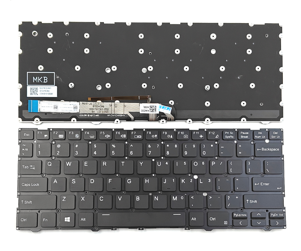 Replacement Backlit Keyboard for Clevo NV40 NV41 L140 L141 Series Laptop