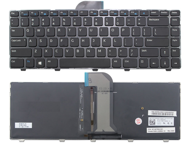 Genuine Dell Inspiron 14-3421 14R-5421 15Z-5523 Keyboard -- With Backlit