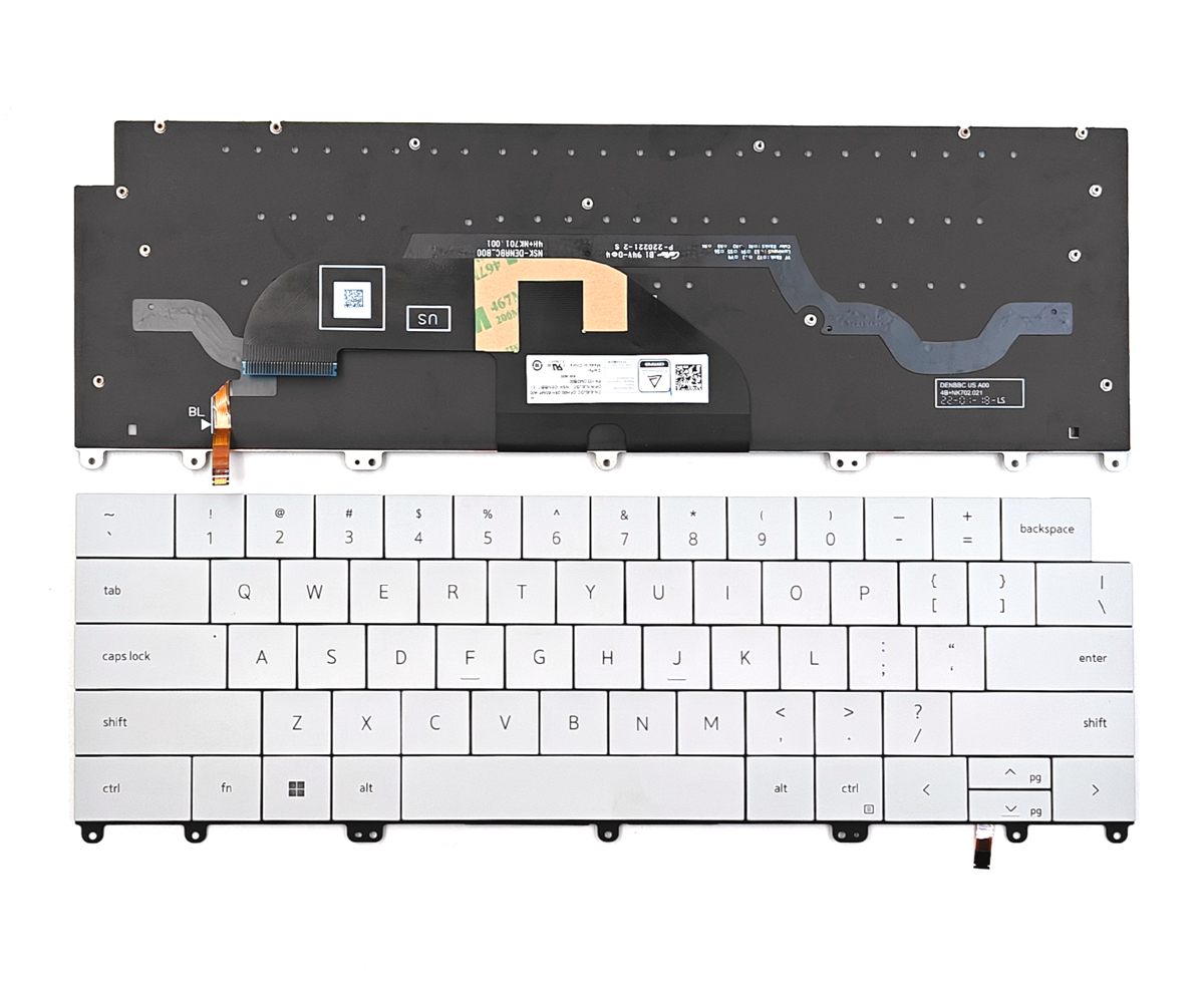 Genuine Backlit White Keyboard for Dell XPS 13 Plus 9320 Series Laptop