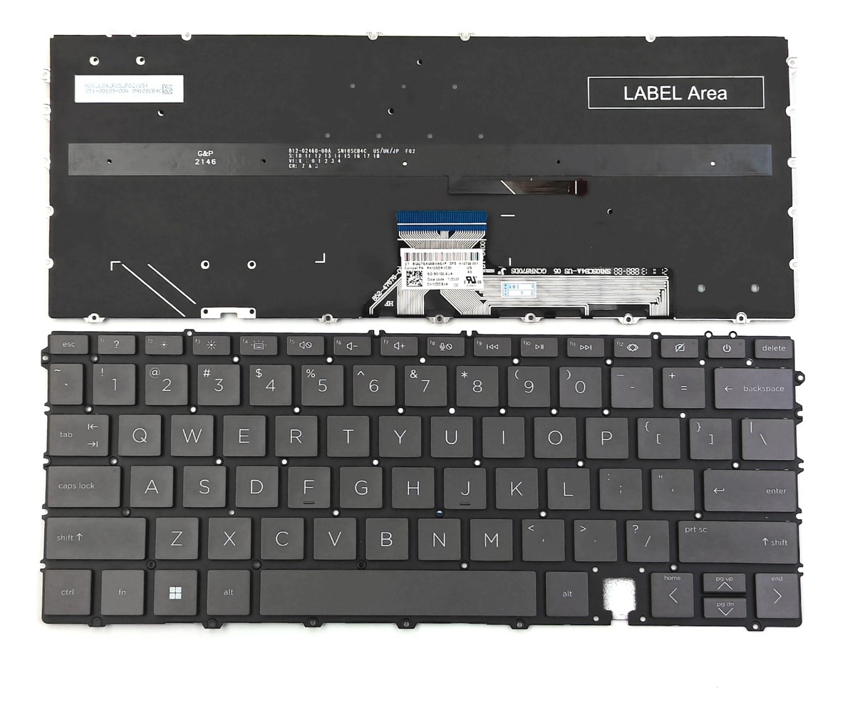 Replacement Backlit Keyboard for HP Spectre x360 14-EF Series Laptop