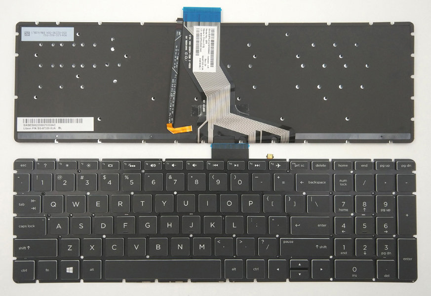 Genuine New HP Pavilion Power 15-CB Series Backlit Keyboard