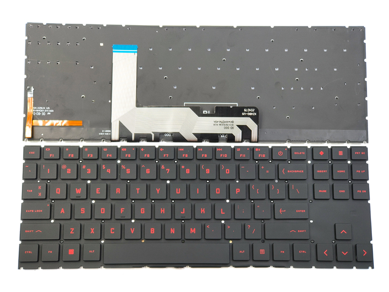 Genuine Red Backlit Keyboard for HP Omen 15-EK 15-EN Series Laptop