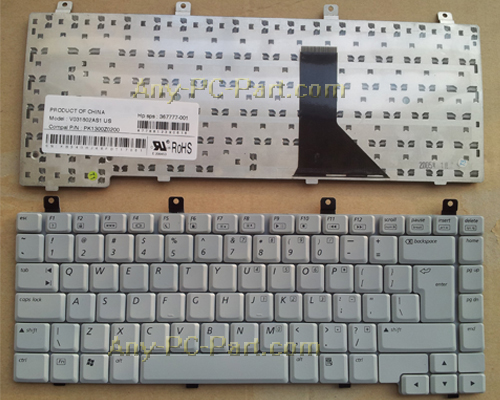 White Color Laptop Keyboard for HP Pavilion ZV5000 Series Laptop