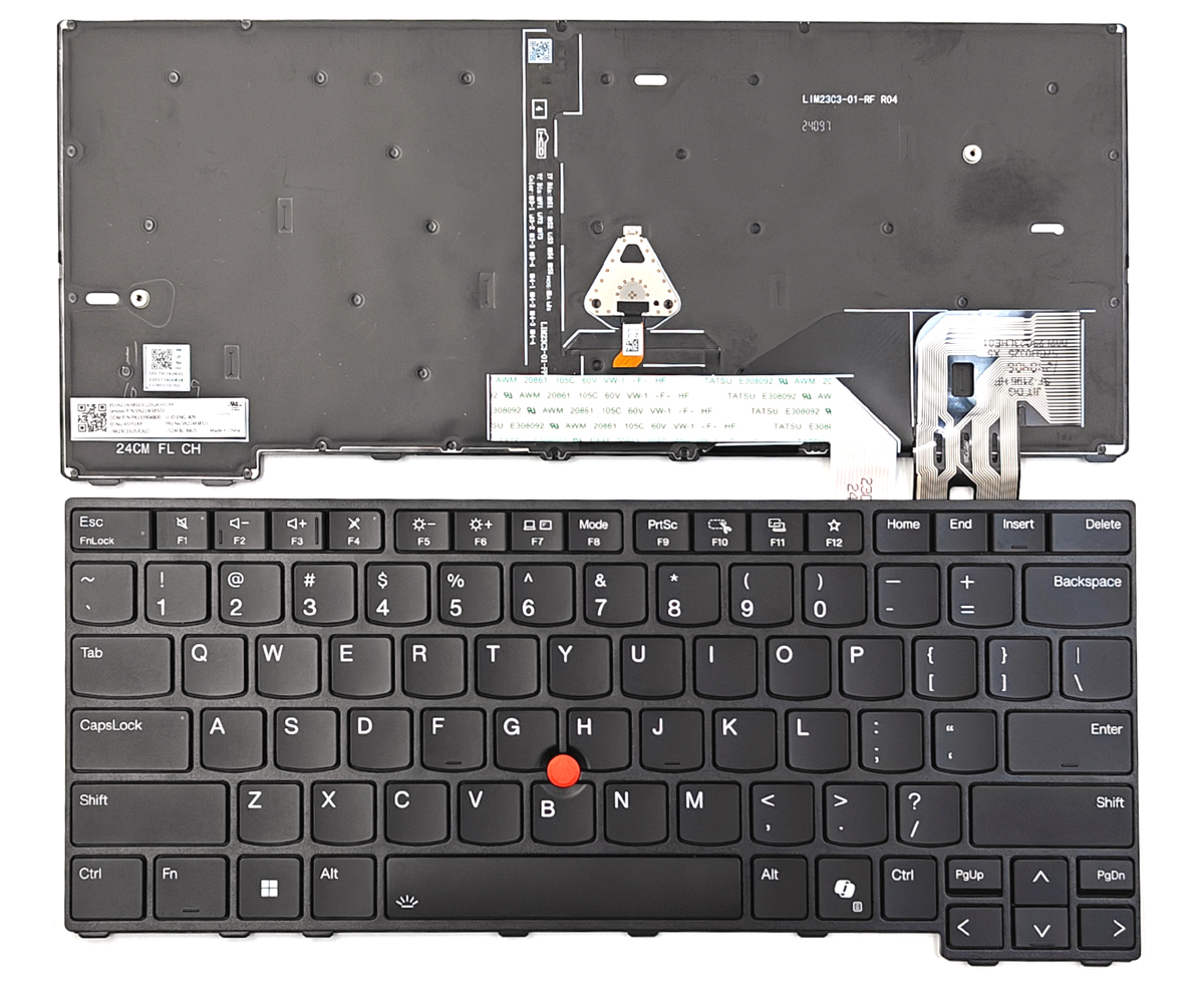 Genuine Backlit Keyboard for Lenovo ThinkPad T14 Gen 5, ThinkPad L14 Gen 5,  ThinkPad P14S Gen 5 Series Laptop