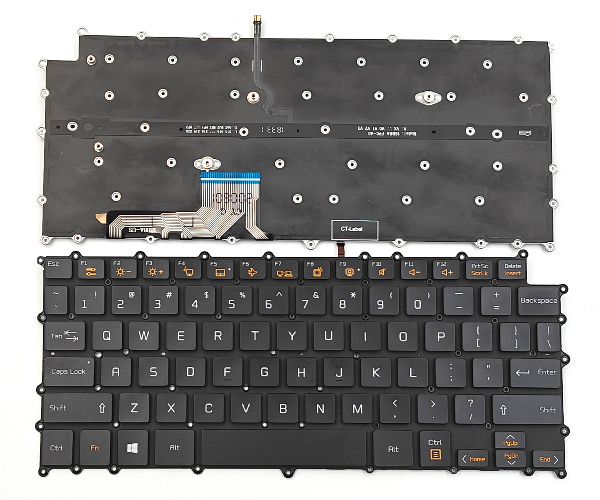 Replacement Backlit Black Keyboard for LG Gram 13Z980 13Z990 14Z980 14Z990 Series Laptop