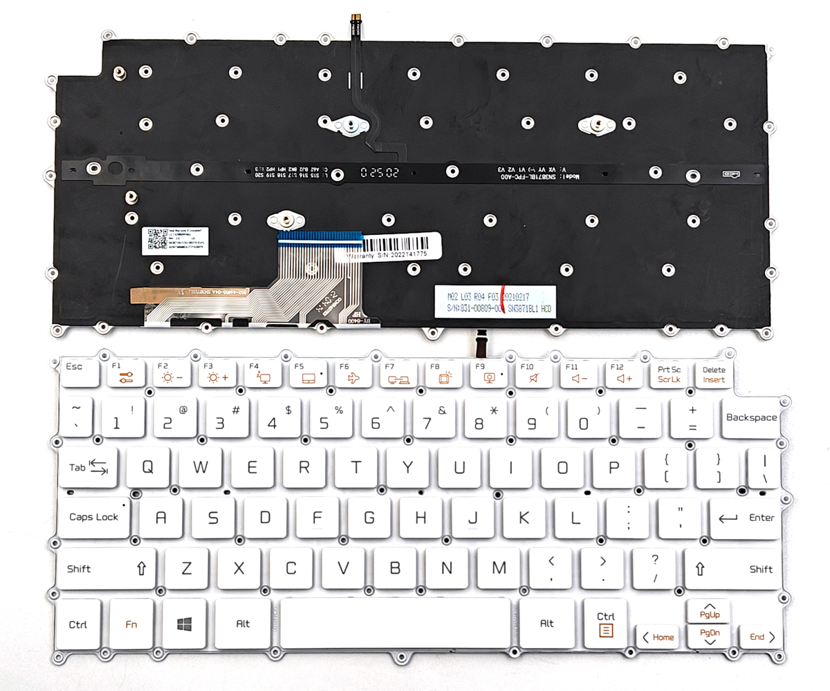 Replacement Backlit Keyboard for LG Gram 13Z980 13Z990 14Z980 14Z990 Series Laptop