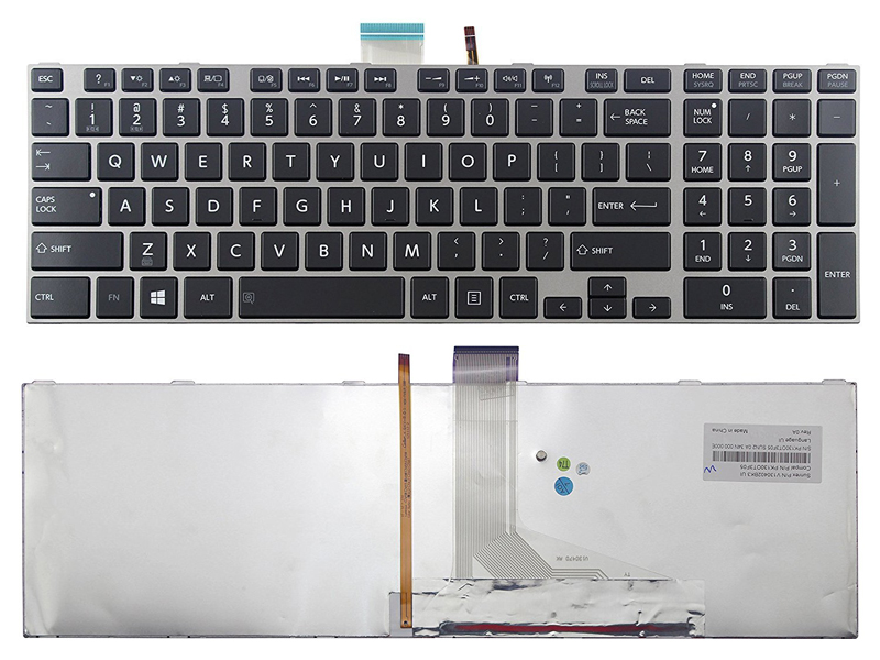 Genuine Backlit Keyboard for Toshiba Satellite C850 C855 L850 L855 L870 L875 L950 L955 L970 L975 P850 P855 P870 P875 S850 S855 S870 S875 S950 S955 S970 S975 Series Laptop